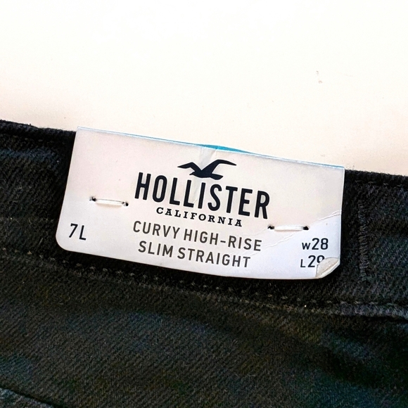 Hollister Women's Curvy High-rise Slim Straight Jeans ~ Size 7L 28x29 - Picture 4 of 8